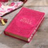 KJV Pink Faux Leather Deluxe Gift Bible - Thumb Index - Image 10