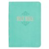 KJV Turquoise Faux Leather Large Print Compact Bible