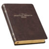 NLT Espresso Brown Faux Leather Spiritual Growth Bible - Image 3