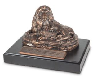 Image of Sculpture Moments Of Faith Lion & Lamb