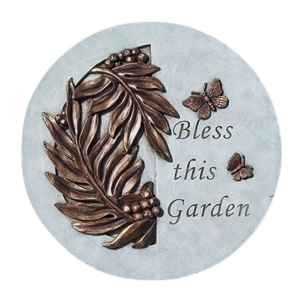 Image of 9″ Bless This Garden Stepping Stone