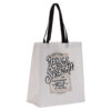 Refuge and Strength Black and White Shopping Tote Bag - Image 2