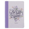 Be Still Purple Pasture Faux Leather Journal with Zippered Closure