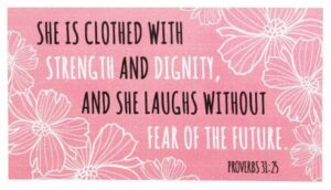 Image of Magnet – She Is Clothed 5″x2.75″