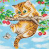 Crystal Art Mounted Kit (Med) Cherry Kitten