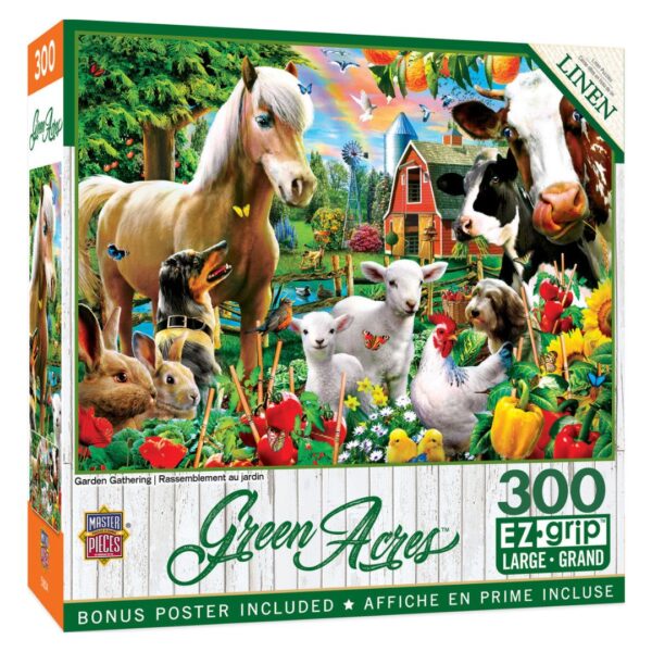 300 Pc Puzzle - Green Acres Garden Gathering - Image 3