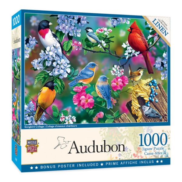 1000 Pc Puzzle - Songbird Collage 654 0303 1