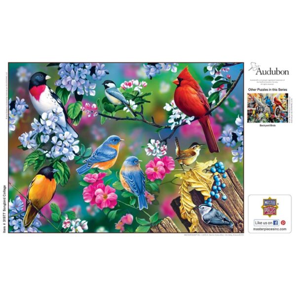 1000 Pc Puzzle - Songbird Collage 654 0303 2