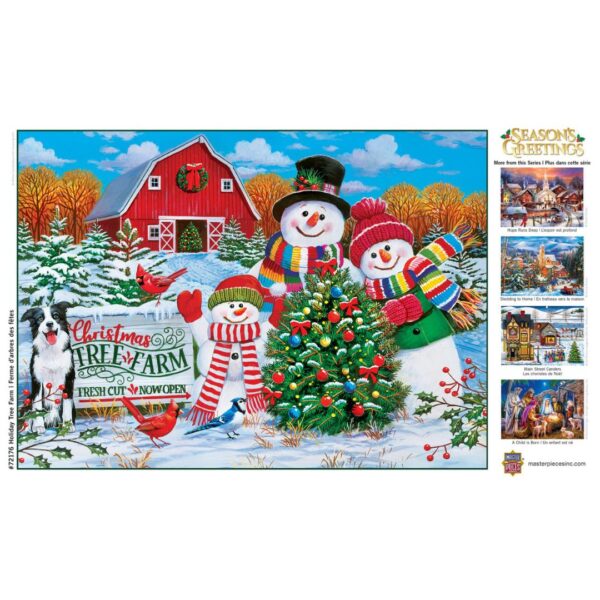 1000 Pc Puzzle - Christmas Tree Farm 654 0314 3