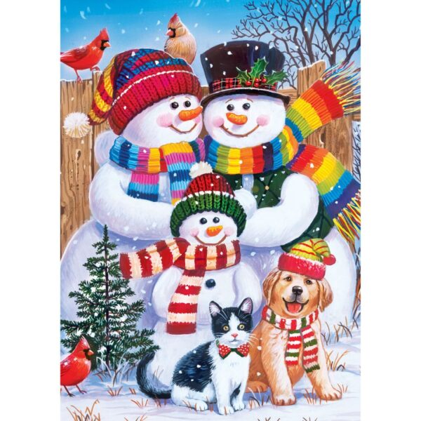 500 Pc Puzzle - Christmas Family Portrait 654 0315 0