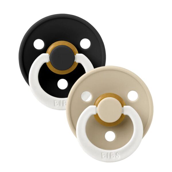 Bibs Pacifier 0-6 Months - Black & Vanilla - Discontinued 300 1060 0