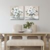 Canvas Blushing Blooms II - 24"x24" - Image 2
