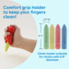 Sidewalk Chalk 4 pc & 1 Holder - Image 2