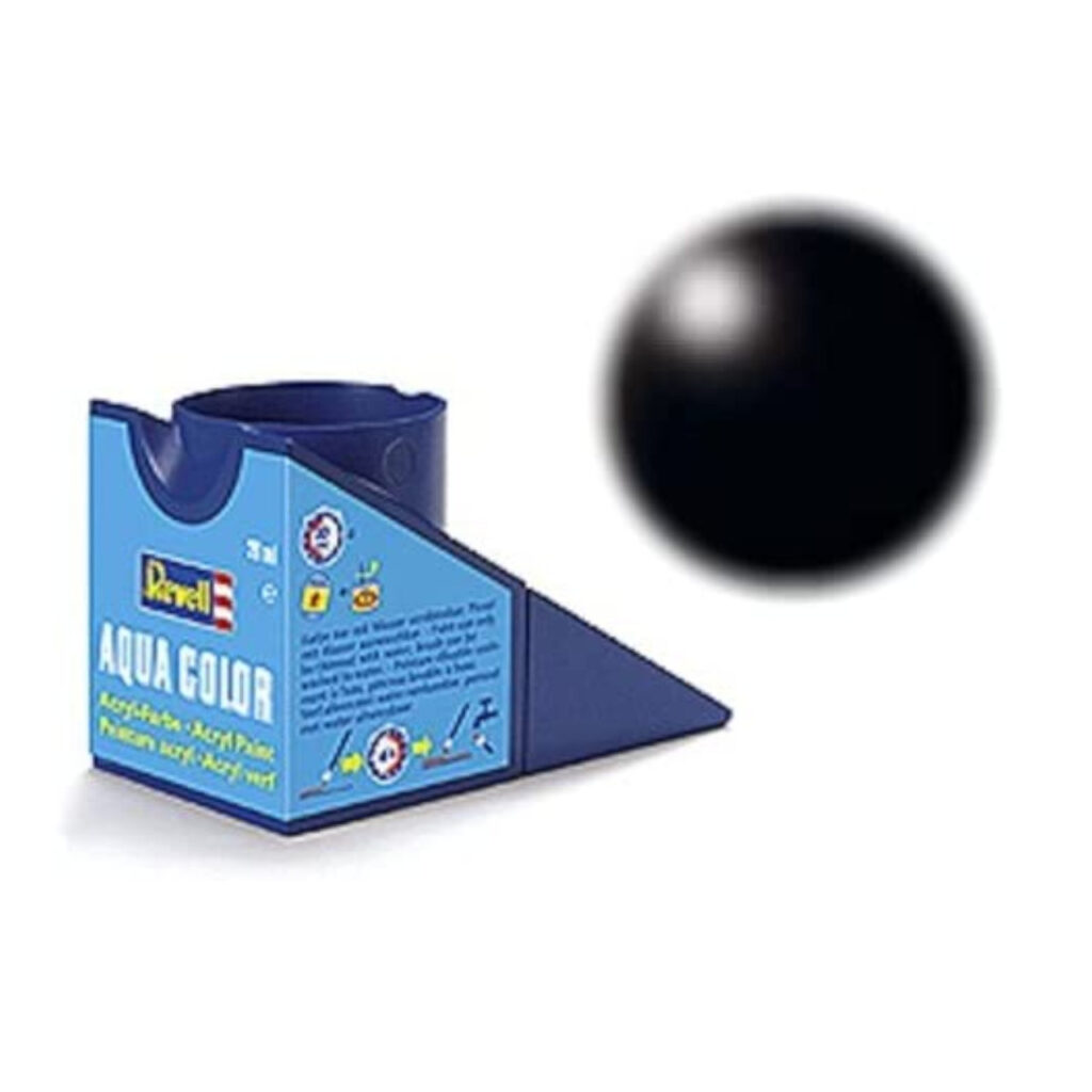 Image of Revell Paint Aqua Color, Black Silk, 18ml, RAL