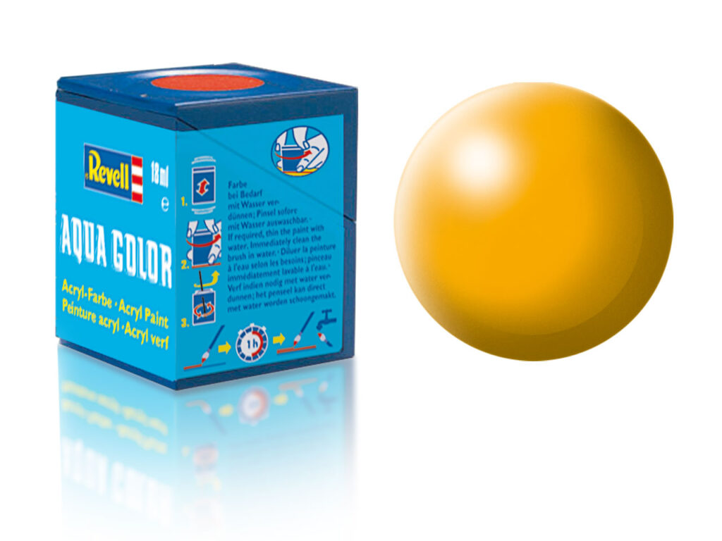 Image of Revell Paint Aqua Color, Yellow, Silk, 18ml, RAL