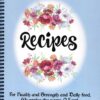 Blank Recipe Book Blue Health and Strength