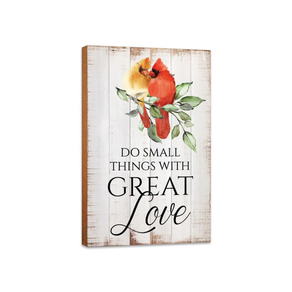 Image of Wooden Wall Plaque – Do Small Things 16″ x 26″ DWSO