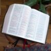NKJV Reference Bible, Center-Column, Premium Goatskin Leather, Brown - Image 5