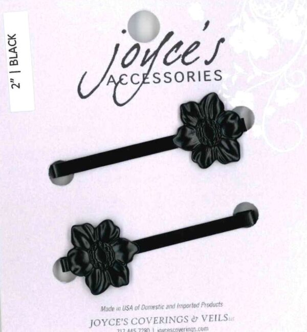 2" Bar Dogwood Barrette Black 270 0071 0