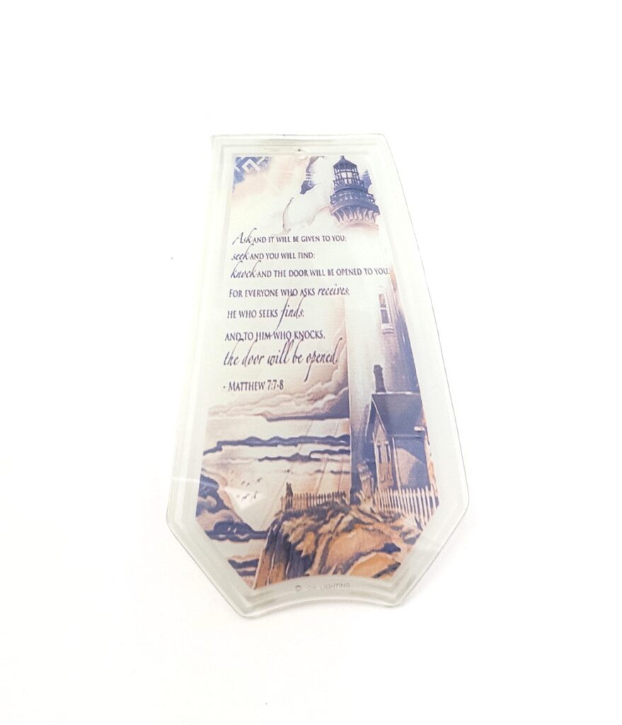 Image of Lamp Panels Large Lighthouse with Verse BN6- Discontinued
