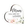 Tabletop Heart Block Mom 7.5" x 4.75"