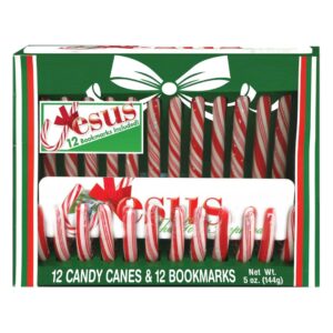 Image of Candy Cane Box w/Bookmarks -Set Of 12