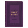 KJV Compact Bible with Zippered Closure - Purple