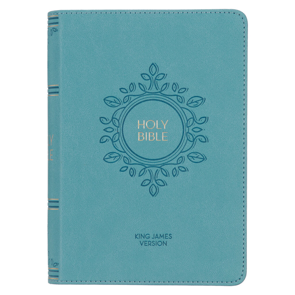 Image of KJV LP Compact Bible Aqua Blue