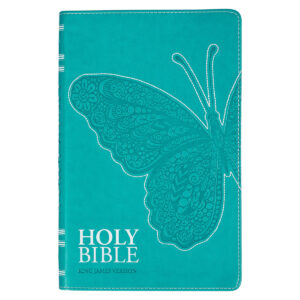 Image of KJV Teal Butterfly Faux Leather Gift Edition