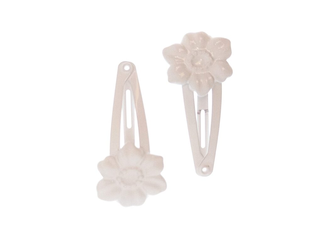 Image of 1.5″ Dogwood Snap Clip White