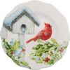 Cardinal Birdhouse Plate set of 3 - Image 3