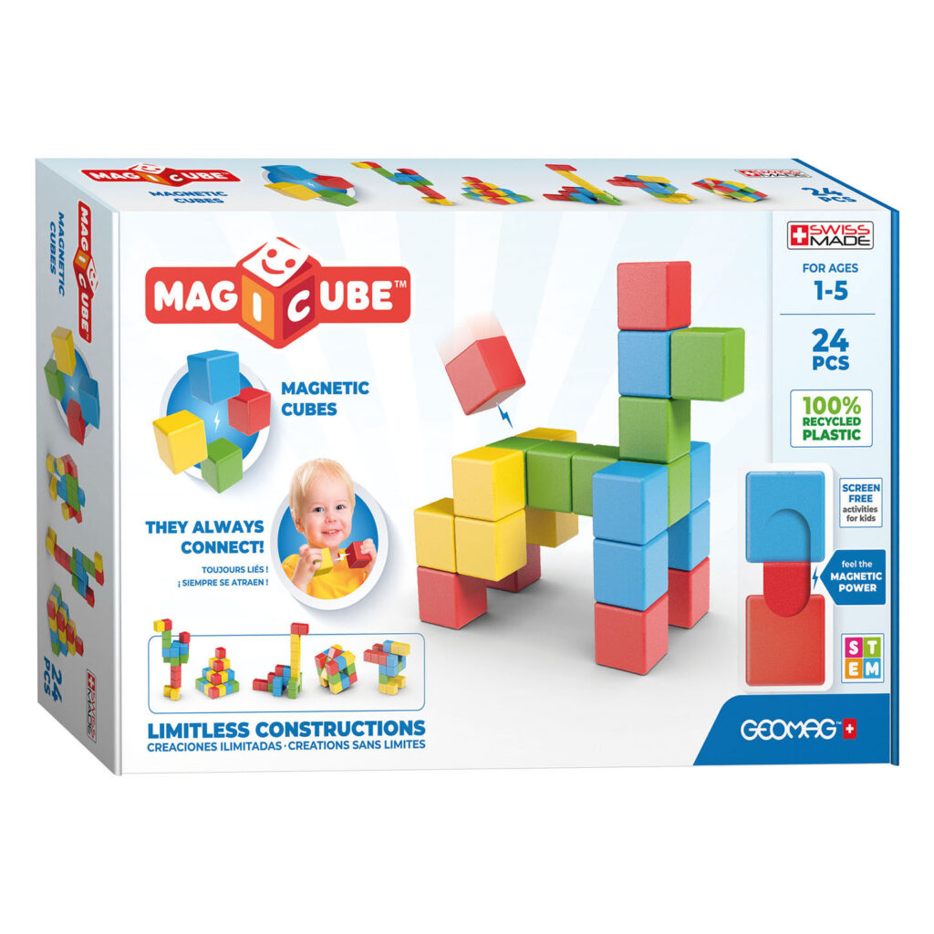Image of Geomag Magicube Full Color Recycled Try me 24 pcs