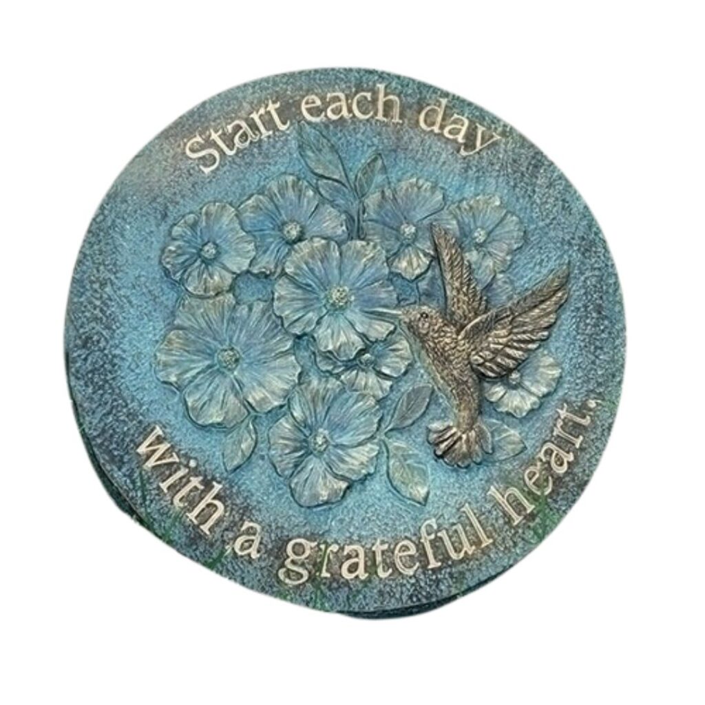 Image of Grateful Stepping Stone – Bronze Blue