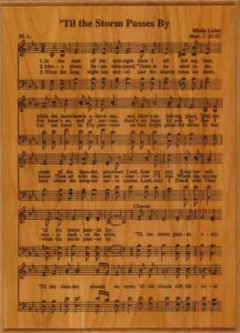 Image of Til The Storm Passes By 8×11 Wood Plaque