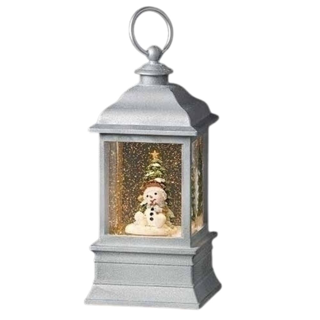 Image of Swirl Snowman with Candycane Lantern