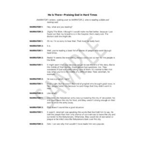 Image of He Is There: Praising God in Hard Times- Script