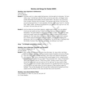 Image of Stories and Songs for Easter (ESV) – Script