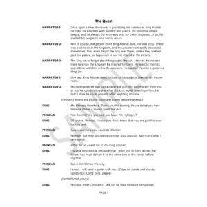 Image of The Quest  – Script