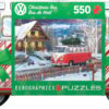 VW Christmas Bus Tin 550 Pc Puzzle