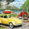 550 Pc Puzzle - VW Beetle Camping Shaped Tin - Image 2