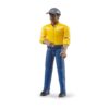 Bruder Man, Medium Skin, Yellow Shirt, Blue Jeans