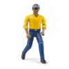 Bruder Man, Medium Skin, Yellow Shirt, Blue Jeans - Image 3