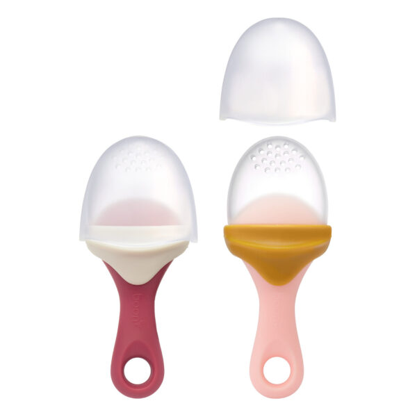 Pulp Silicone Feeder 2Pk Orange/Pink and White/mauve 300 1078 0