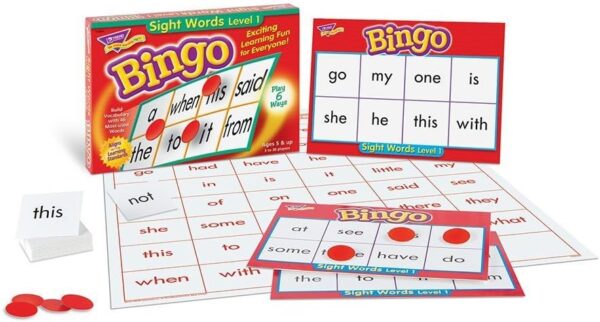 Trend Bingo Game Sight Words Level 1 -Discontinued 650 0309 1