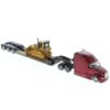 Peterbilt Model 579 with Lowboy Trailer and Cat Day Cab