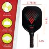 Jet Aluminum Pickleball Paddles Blue/Red - 2 Player - Image 2