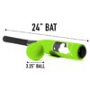 MLB® 24" Kids Foam Baseball Bat & Ball - Green - Image 3