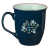 Mug White/Navy Floral God is Good - Image 2