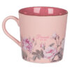More Precious than Rubies Pink Floral Ceramic Coffee Mug - Proverbs 31:10 - Image 2