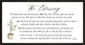 Image of Farmhouse Black The Blessing 16×30